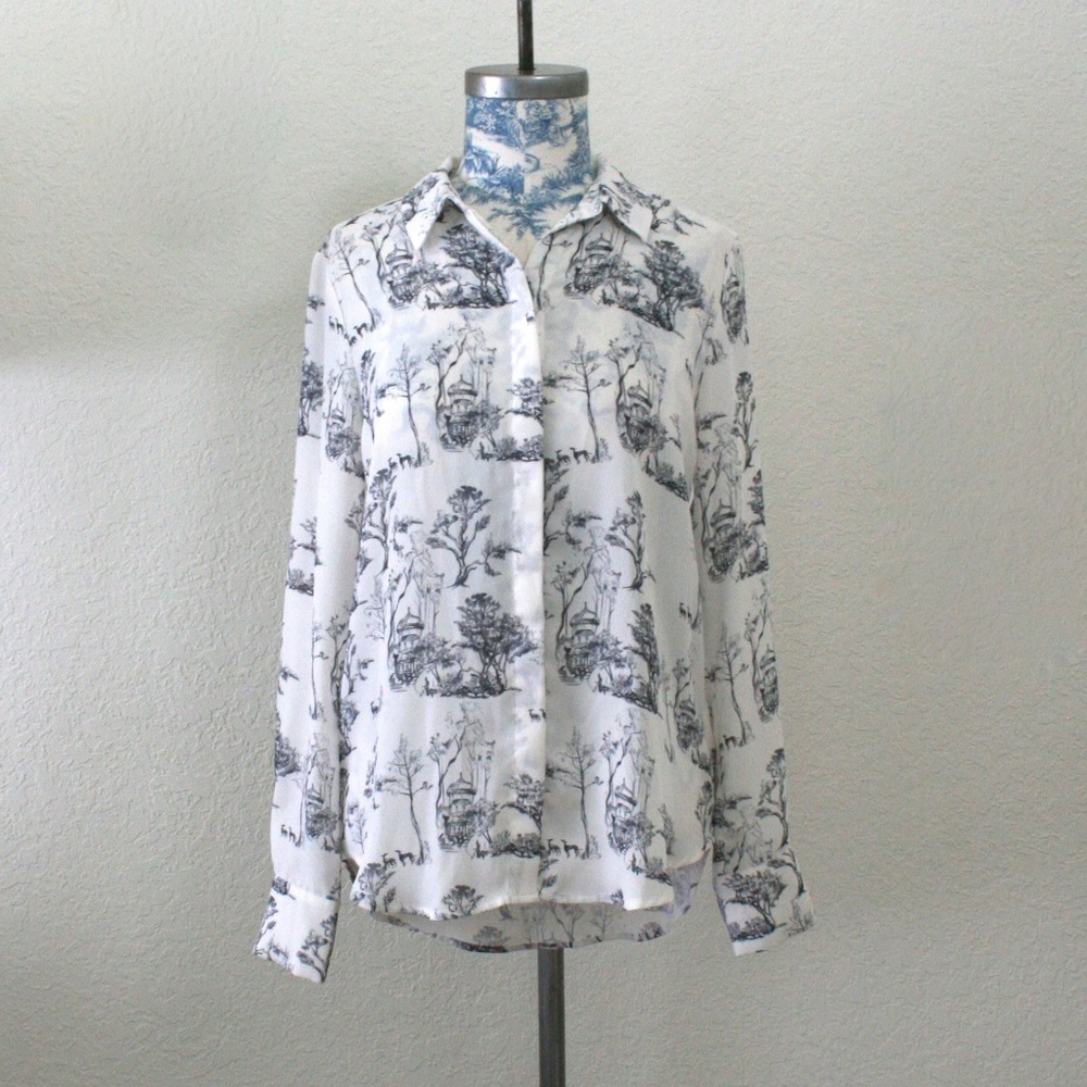 H&M Silky Print Button Down